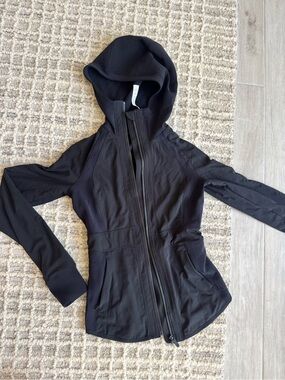 lululemon athletica Black Full-Zip Hooded Jacket